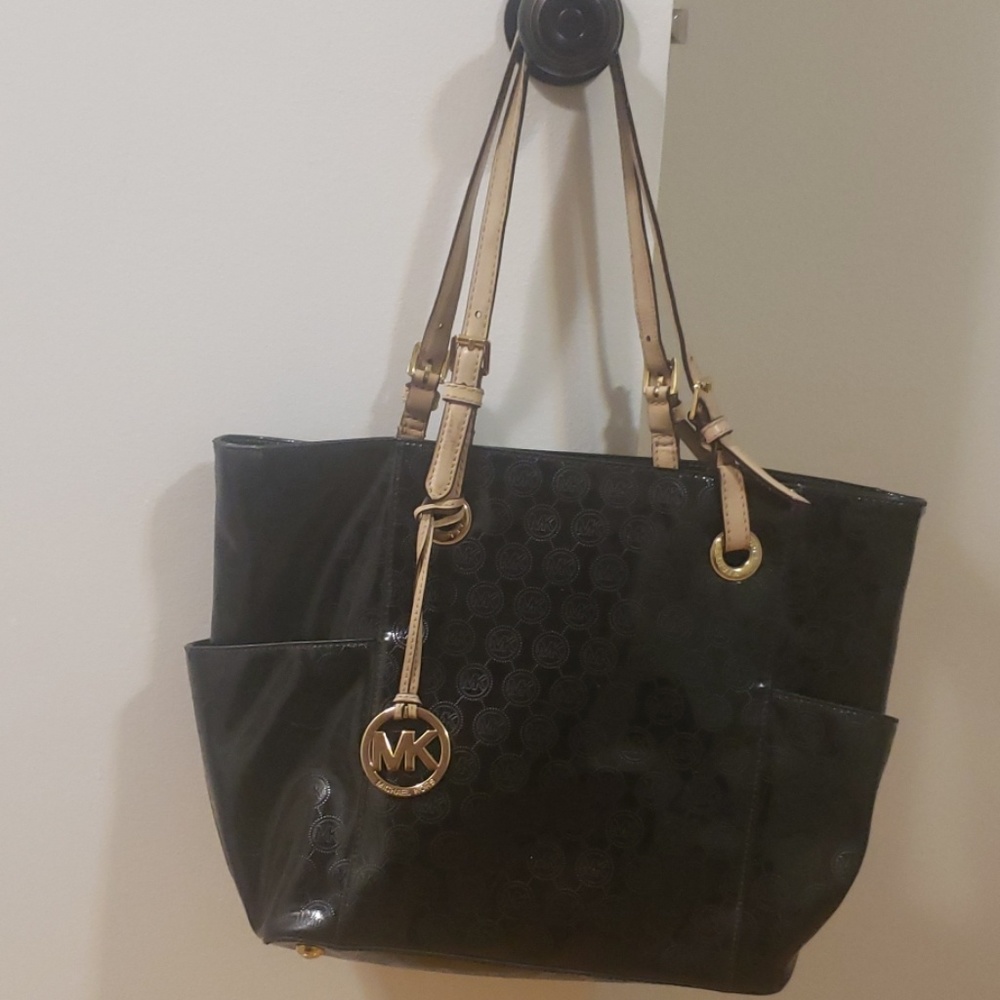 MK Black Patent Purse